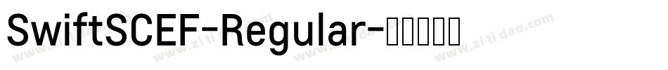 SwiftSCEF-Regular字体转换