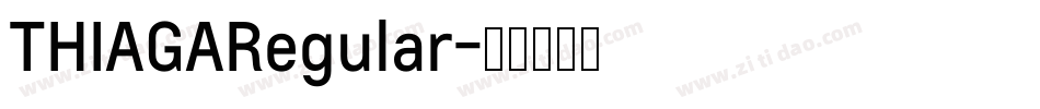 THIAGARegular字体转换