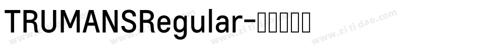 TRUMANSRegular字体转换