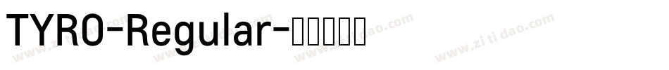 TYRO-Regular字体转换