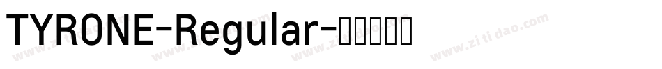 TYRONE-Regular字体转换