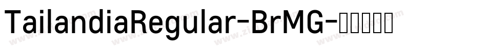 TailandiaRegular-BrMG字体转换