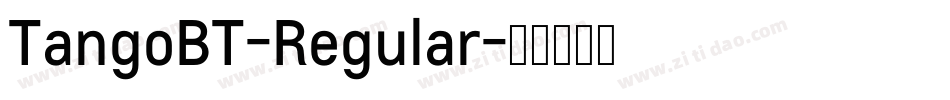 TangoBT-Regular字体转换