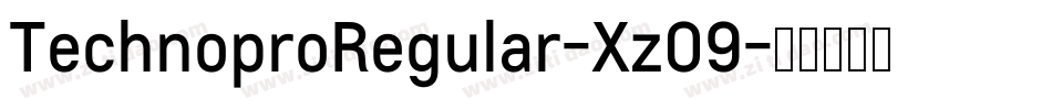 TechnoproRegular-XzO9字体转换