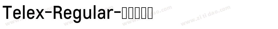 Telex-Regular字体转换