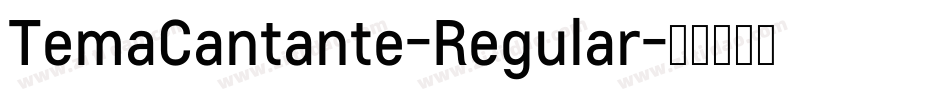 TemaCantante-Regular字体转换