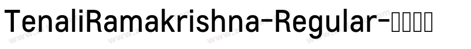TenaliRamakrishna-Regular字体转换