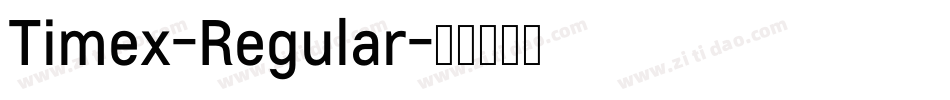 Timex-Regular字体转换