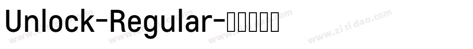 Unlock-Regular字体转换
