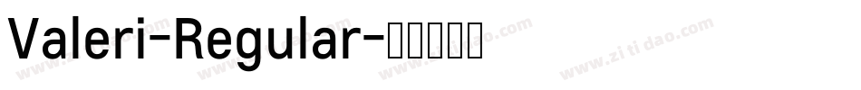 Valeri-Regular字体转换