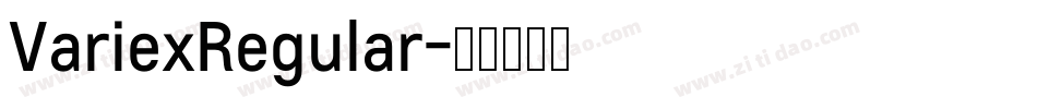 VariexRegular字体转换