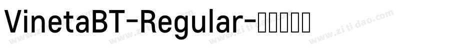 VinetaBT-Regular字体转换