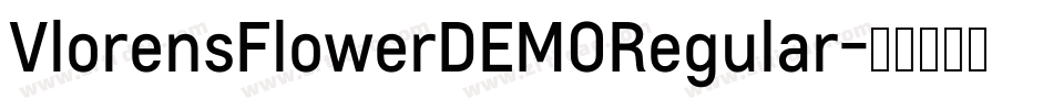 VlorensFlowerDEMORegular字体转换
