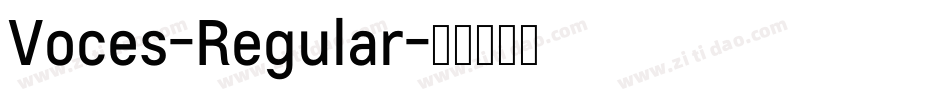 Voces-Regular字体转换