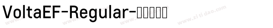VoltaEF-Regular字体转换