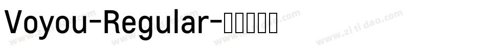 Voyou-Regular字体转换