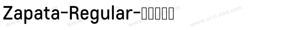 Zapata-Regular字体转换