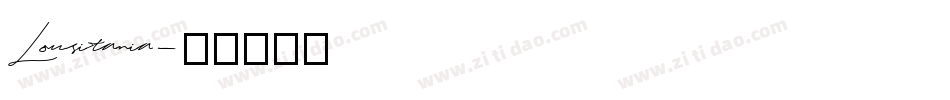 Lousitania字体转换