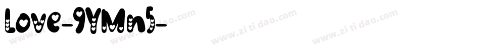 Love-9YMn5字体转换