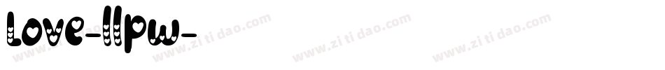 Love-llpw字体转换