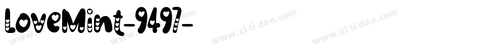 LoveMint-9497字体转换