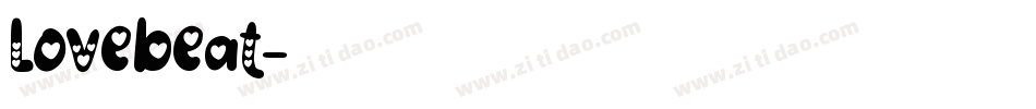 Lovebeat字体转换