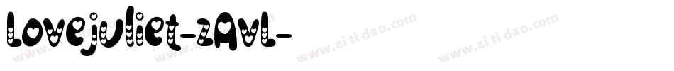 Lovejuliet-zAvL字体转换