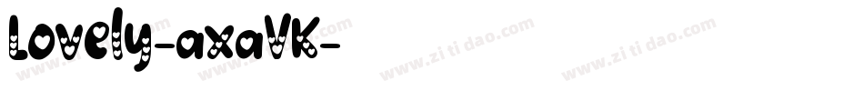 Lovely-axaVK字体转换