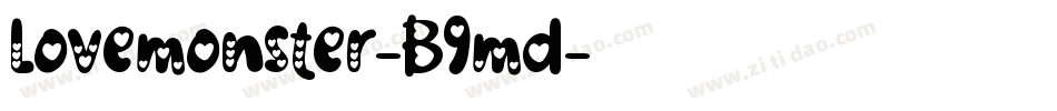 Lovemonster-B9md字体转换