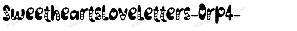 SweetheartsLoveLetters-0rp4字体转换