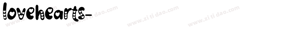 lovehearts字体转换