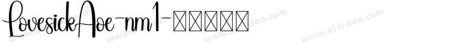 LovesickAoe-nm1字体转换