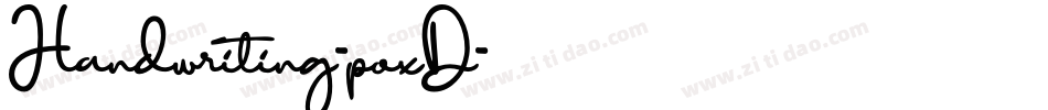Handwriting-poxD字体转换