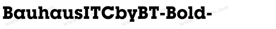 BauhausITCbyBT-Bold字体转换