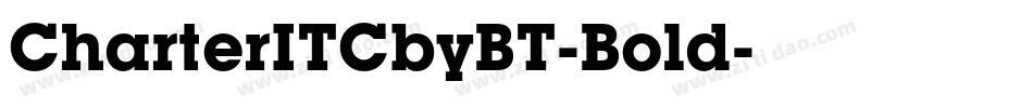 CharterITCbyBT-Bold字体转换