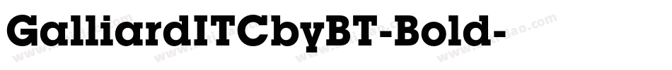 GalliardITCbyBT-Bold字体转换