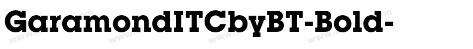 GaramondITCbyBT-Bold字体转换