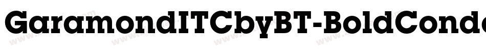 GaramondITCbyBT-BoldCondensed字体转换