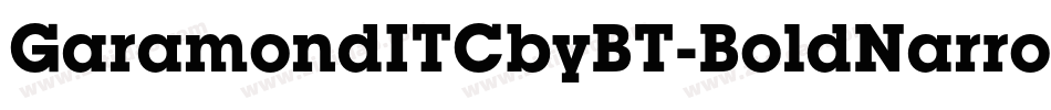 GaramondITCbyBT-BoldNarrow字体转换