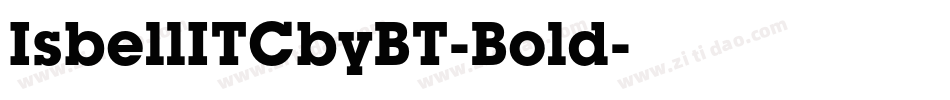 IsbellITCbyBT-Bold字体转换