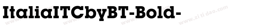 ItaliaITCbyBT-Bold字体转换