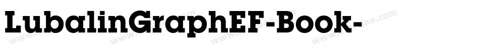 LubalinGraphEF-Book字体转换