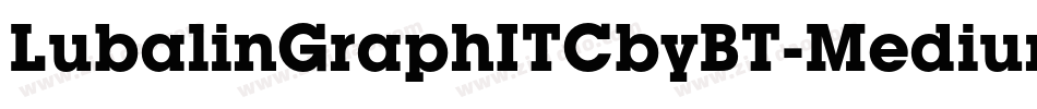 LubalinGraphITCbyBT-Medium字体转换