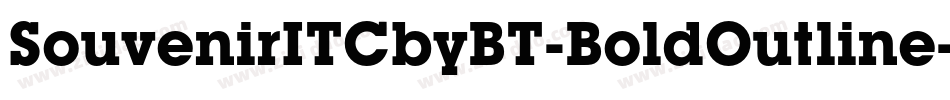 SouvenirITCbyBT-BoldOutline字体转换