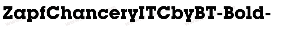 ZapfChanceryITCbyBT-Bold字体转换
