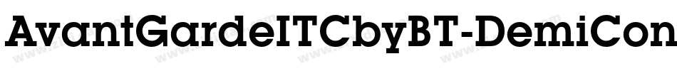 AvantGardeITCbyBT-DemiCondensed字体转换
