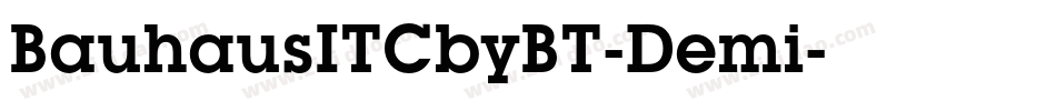 BauhausITCbyBT-Demi字体转换