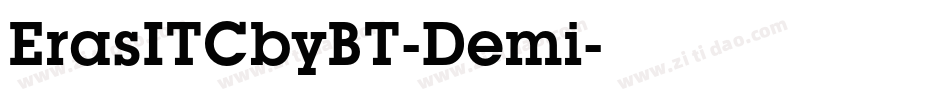 ErasITCbyBT-Demi字体转换