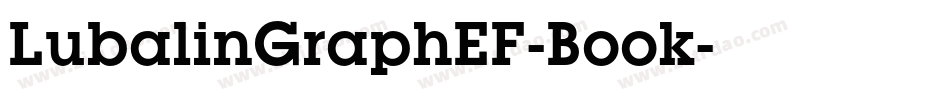 LubalinGraphEF-Book字体转换