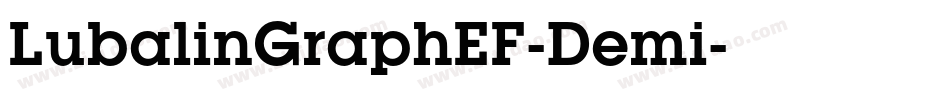 LubalinGraphEF-Demi字体转换